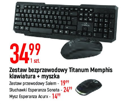 Klawiatura titanum memphis tk108 Esperanza promocja