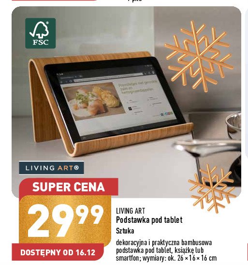Podstawka pod tablet Living art promocja