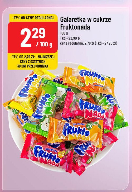 Galaretki mix Fruktonada promocja