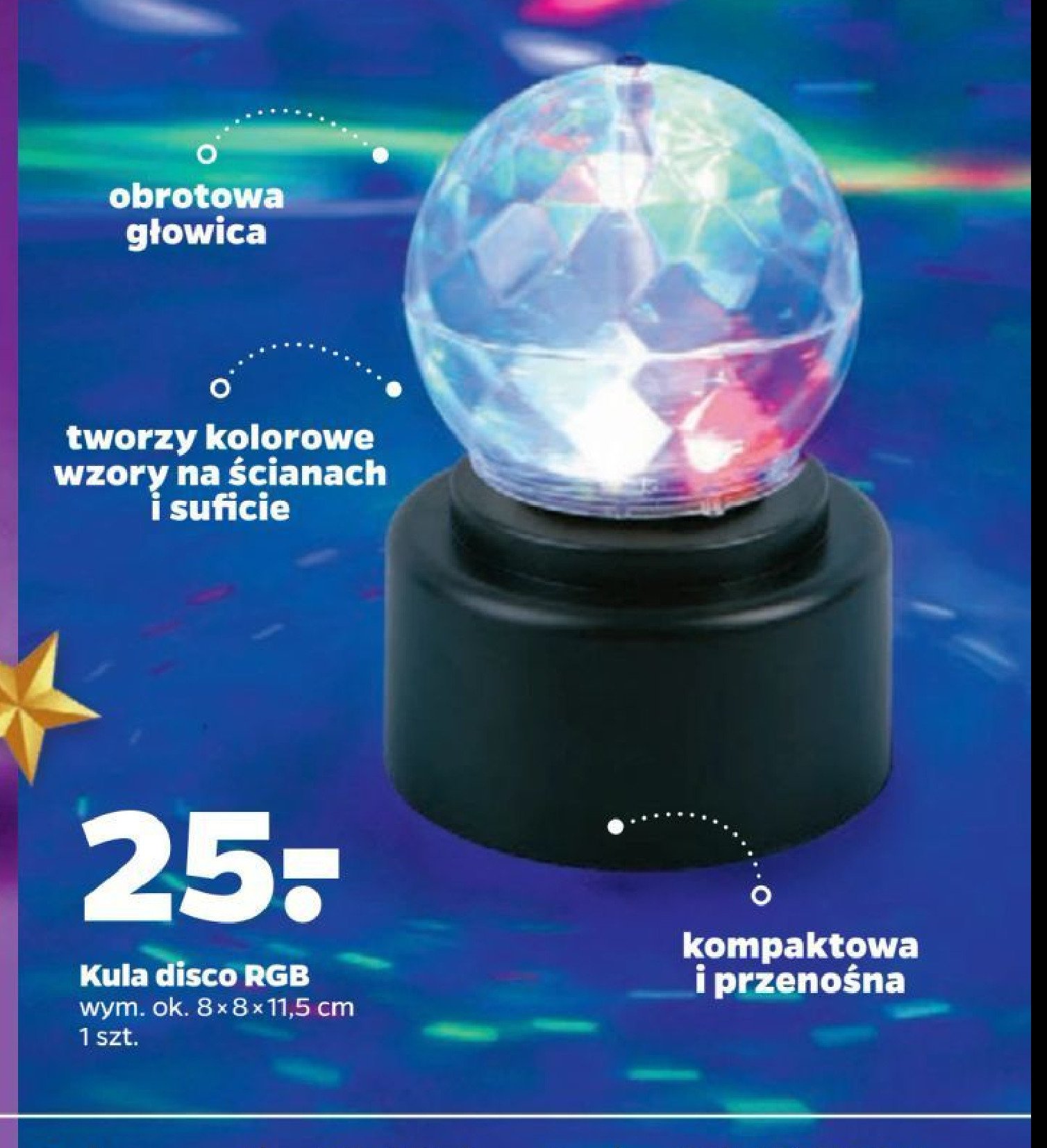 Kula disco led promocja w Netto