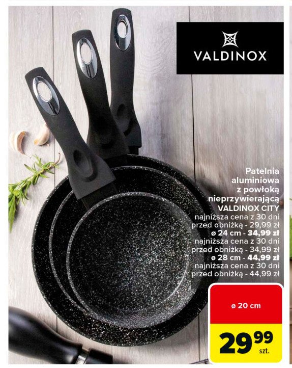 Patelnia city 20 cm Valdinox promocja w Carrefour