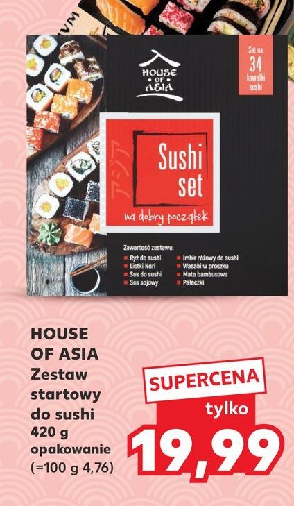 Zestaw do sushi House of asia promocja w Kaufland