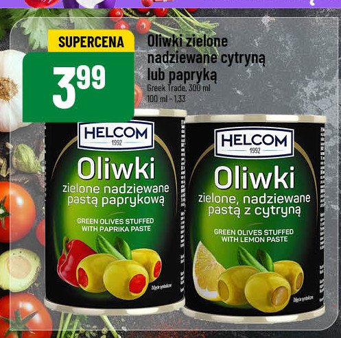 Oliwki zielone z papryką Helcom promocja