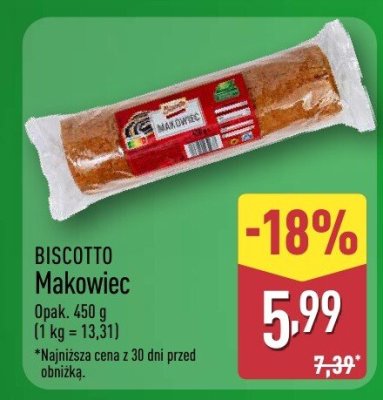 Biscotto Makowiec promocja w Aldi