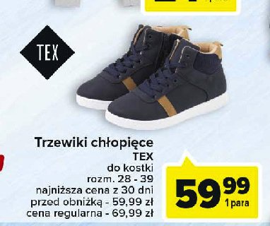 Trzewiki ch艂opi臋ce 28-39 Tex promocja