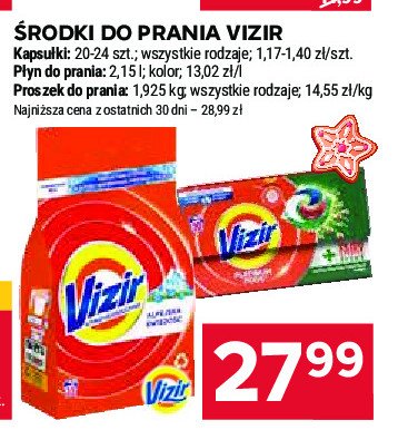 Kapsułki do prania fairy efekt Vizir platinum pods promocja