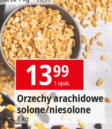 Orzechy arachidowe niesolone promocja