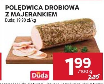 Polędwica drobiowa z majerankiem Duda promocja w Stokrotka