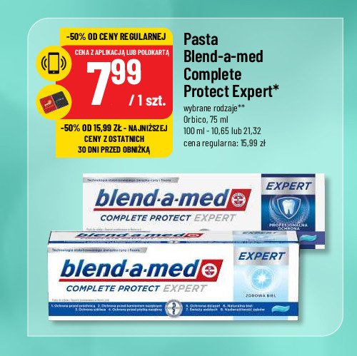 Pasta do zębów Blend-a-med complete protect expert promocja
