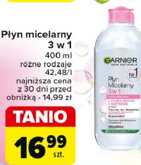 Płyn micelarny 3w1 Garnier essentials promocja