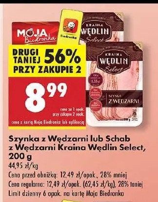 Schab z wędzarni Kraina wędlin select promocja