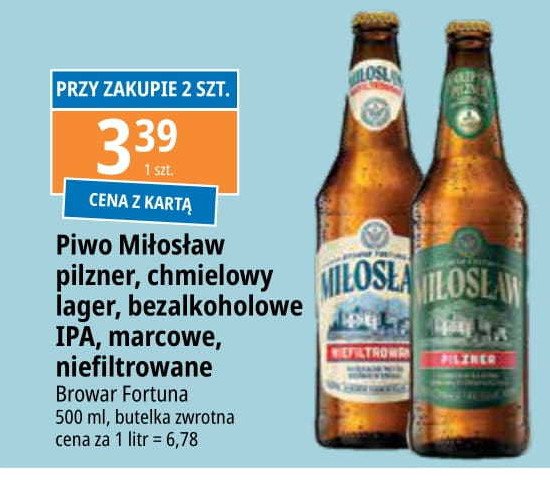 Piwo Miłosław marcowe promocja