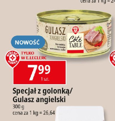 Specjał z golonką Wiodąca marka cote table promocja