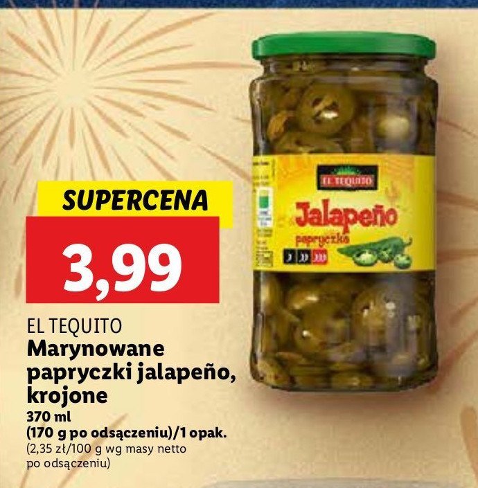 Papryka zielona jalapeno El tequito promocja