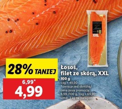 Łosoś atlantycki xxl filet ze skórą Connoisseur promocja