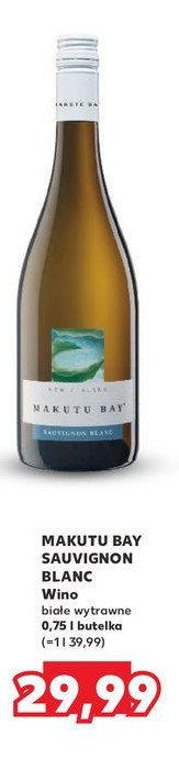 Wino MAKUTU BAY SAUVIGNON BLANC promocja w Kaufland