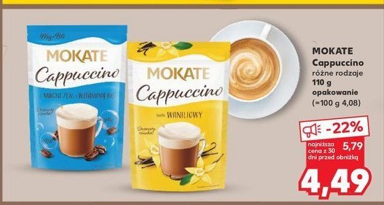 Cappuccino waniliowe Mokate cappuccino promocja