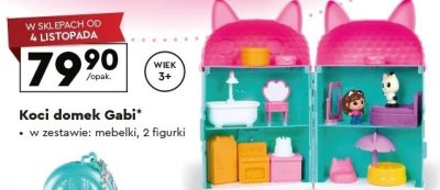 Koci domek Gabi z zestawem mebelki i 2 figurki promocja w Biedronka