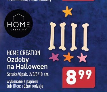 Ozdoby halloween do zdjęć Home creation promocja w Aldi