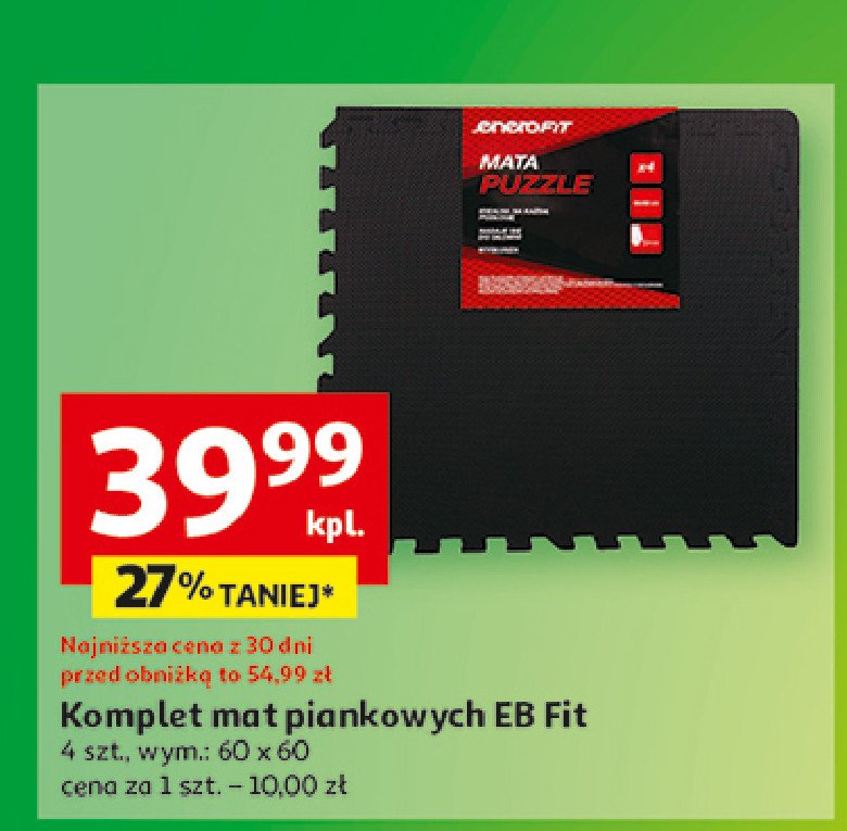 Komplet mat piankowych 60 x 60 cm Eb fit promocja w Auchan