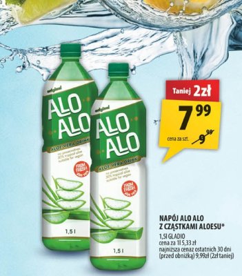 Napój ALO ALO z cząstkami aloesu 1,5l promocja w Arhelan