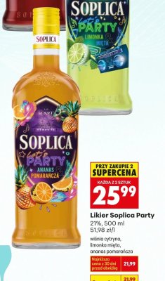 Likier Soplica Party limonka mięta promocja w Biedronka