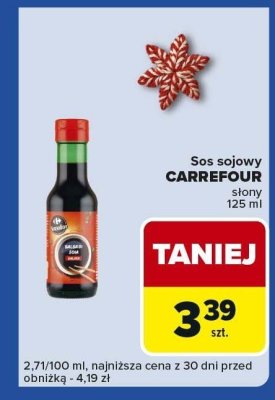 Sos sojowy CARREFOUR słony promocja w Carrefour Express