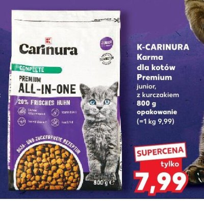 Karma dla kotów Premium junior, z kurczakiem promocja w Kaufland