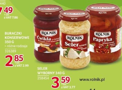 Seler wyborny Rolnik 340g promocja w Selgros
