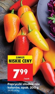 Papryczki słodkie mix kolorów, opak. 200 g promocja w Biedronka