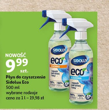 Płyn do czyszczenia łazienki eco Sidolux promocja