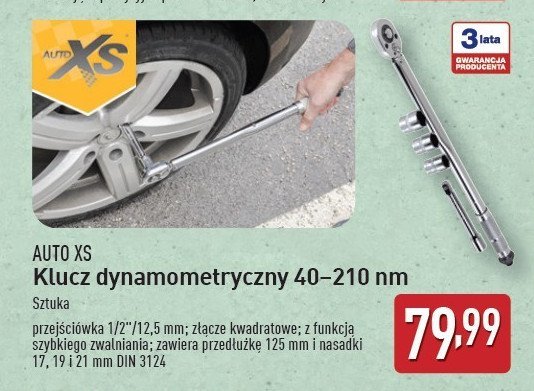 Klucz dynamometryczny nastawny 40-210 mm AUTO XS promocja
