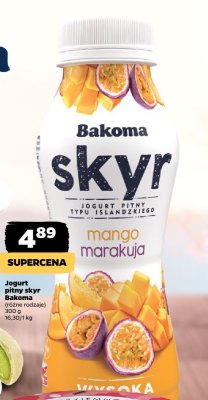 Jogurt pitny skyr różne rodzaje promocja w Netto