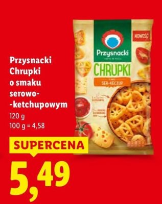 Chrupki o smaku serowo-ketchupowym promocja w Lidl