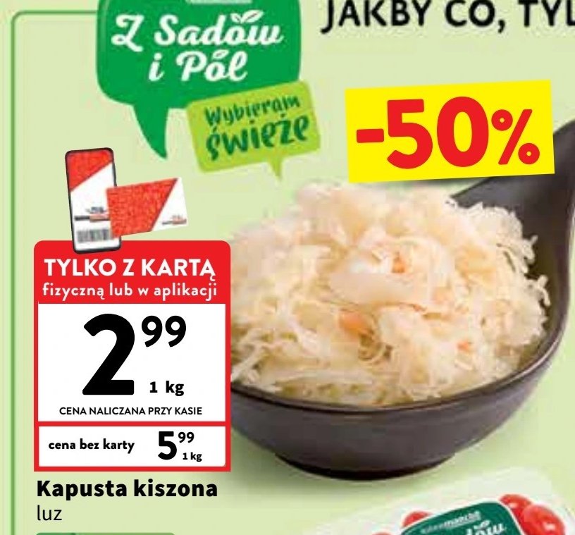 Kapusta kiszona Z sadów i pól promocja