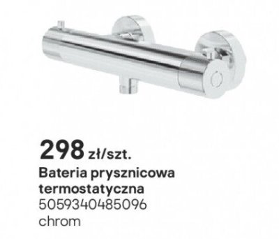 Bateria prysznicowa termostatyczna Owens chrom promocja w Castorama