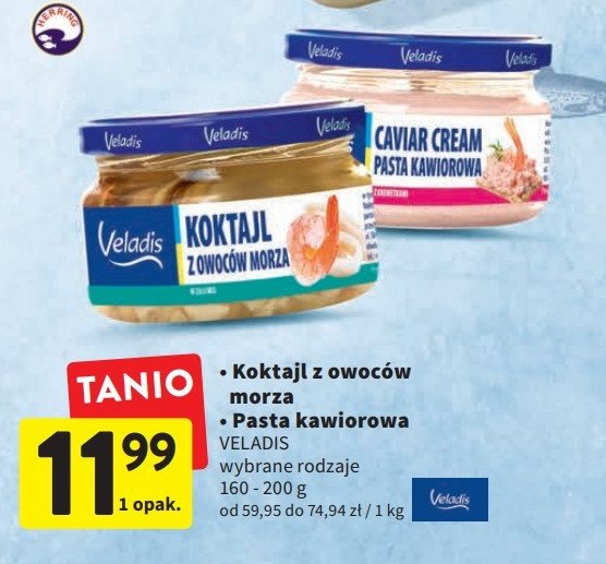 Owoce morza w zalewie Veladis promocja