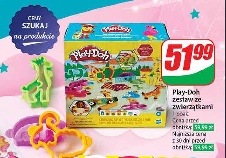 Zestaw kształty zwierząt Play-doh promocja