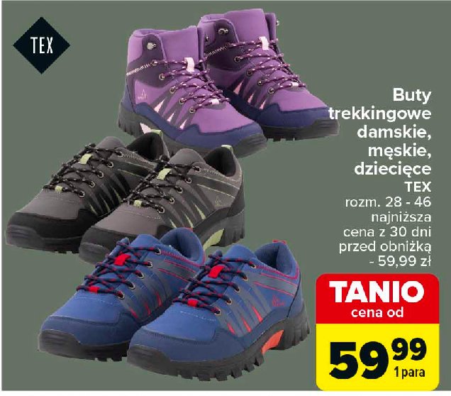 Buty trekkingowe dziecięce Tex promocja