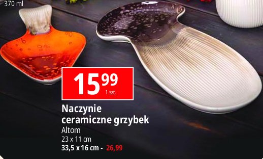 Naczynie ceramiczne grzybek 23 x 11 cm promocja