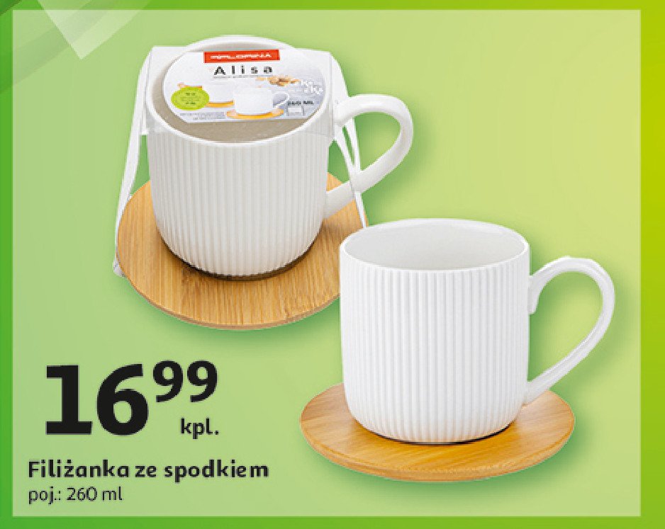 Filiżanka alisa ze spodkiem 260 ml Florina (florentyna) promocja w Auchan