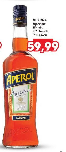 Likier Aperol aperitivo promocja w Kaufland