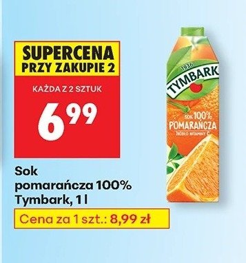 Sok pomarańcza 100% z miąższem Rio d'oro promocja w Biedronka