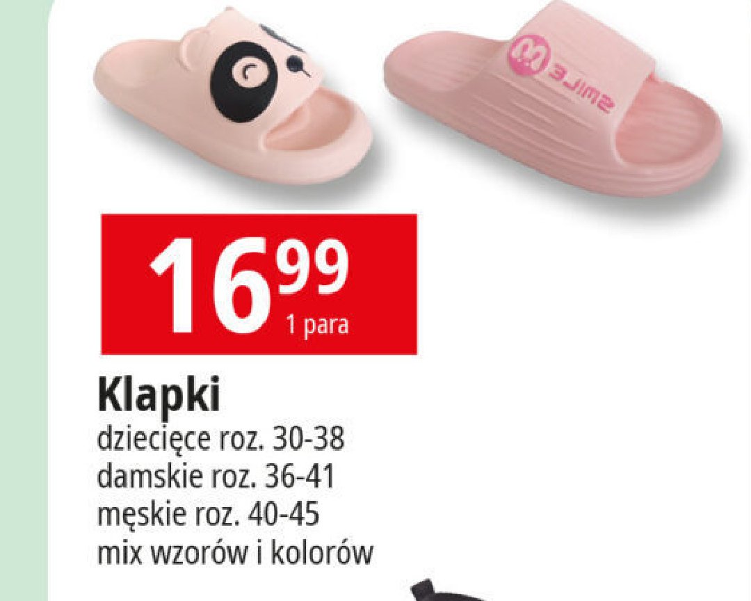 Klapki dziecięce 30-38 promocja