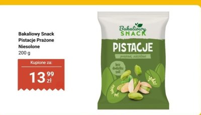 Pistacje Prażone Niesolone promocja w Dino