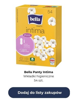 Wkładki higieniczne Panty Intima Plus 54 szt. promocja w Rossmann