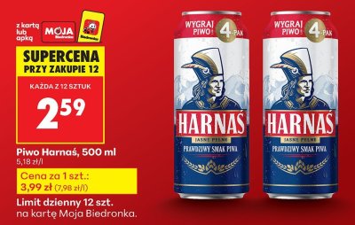 Piwo Harnaś 500 ml promocja w Biedronka