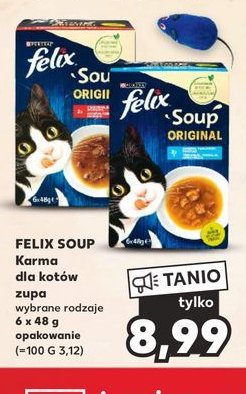 Karma dla kota wo艂owina kurczak jagni臋cina Purina felix soup original promocja