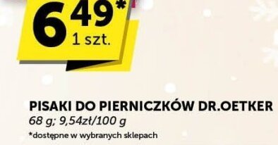 Pisaki do pierniczków Dr.Oetker promocja w Euro Sklep