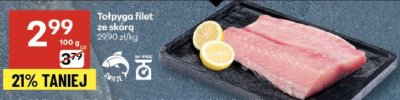 Tolpyga filet ze skórą promocja w Delikatesy Centrum